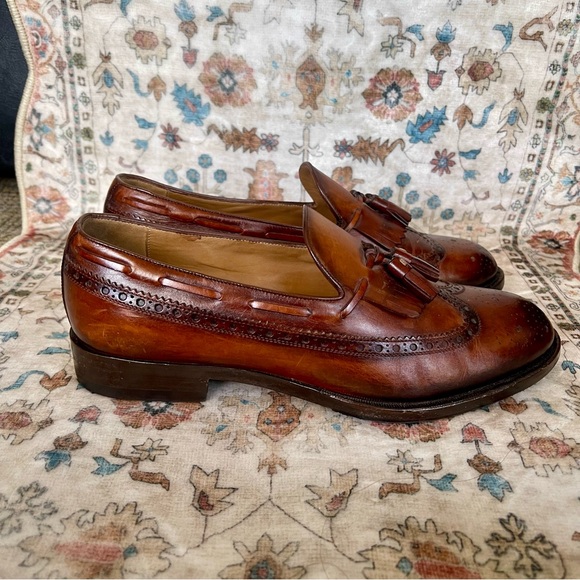 Gucci Brown Leather Tassel Loafers - Picture 2 of 12